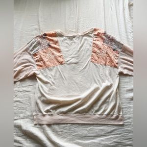Free People patched work long sleeve